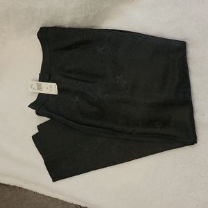 NWT RENA ROWN GORGEOUS BLACK PROCADE PATTERNED PANTS/TROUSERS SZ 6